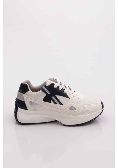 Dgn 83191 Kadin Sneaker Ayakkabi Beyaz - Lacivert