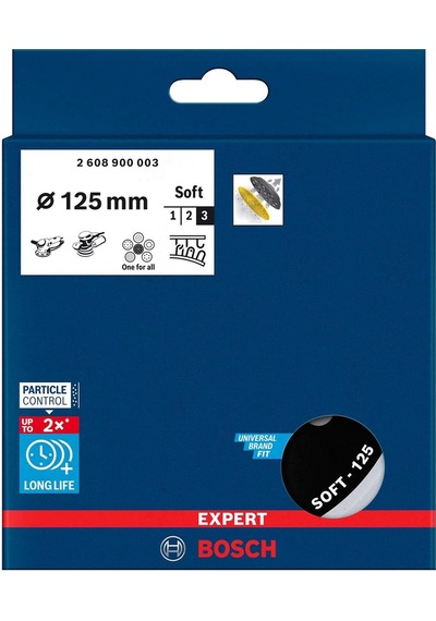 Bosch Expert 125 Mm Zımpara Tabanı Yumuşak Get 55-125 2608900003