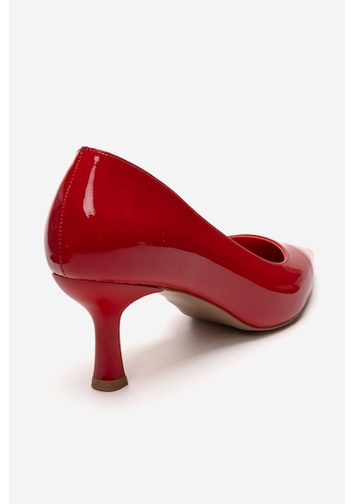 Luvishoes Arel Kırmızı Rugan Kadın Topuklu Ayakkabı