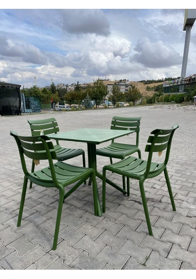 Mandella Cros Sandalye 70x70 Sorti Bee Masa Yeşil