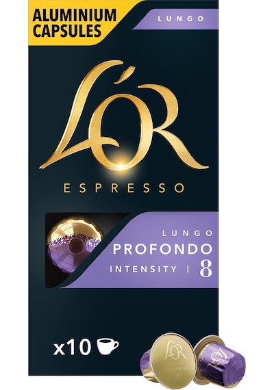 L'or Lungo Profondo-Intensity 8 Nespresso Uyumlu Kapsül Kahve Fırsat Paketi 10 x 5 Paket