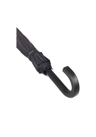 Marlux Rst Siyah Ekose Fiber 16 Telli Erkek Baston Şemsiye M21marrst02r001 - Siyah