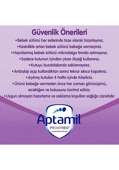 Prosyneo 1 Bebek Sütü 800 Gr X3 Adet 0-6 Ay