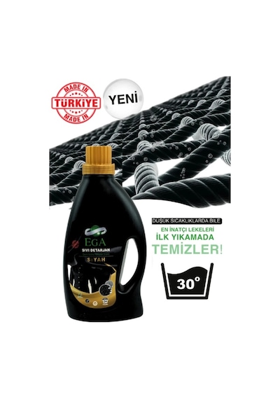 Ega Kimya Power Jel Siyah ve Beyaz Sıvı Yıkama Deterjanı 2 x 1100 ML