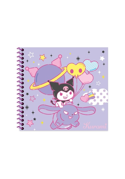 Kuromi 16 15 50 Yp. Çiz. Spiralli Sert Kapak Defter - No:3 Çok Renkli