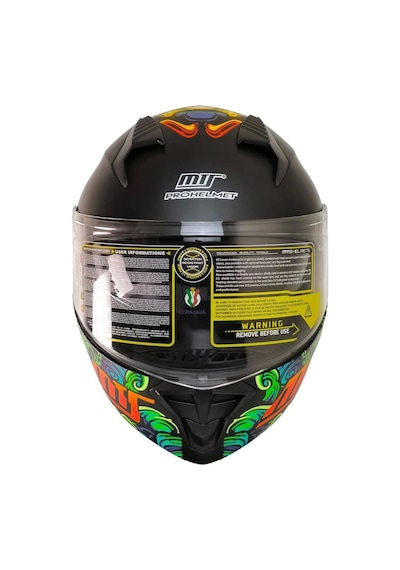 Mts 966 V2 Drago Çene Açılır Kask Siyah - Yeşil
