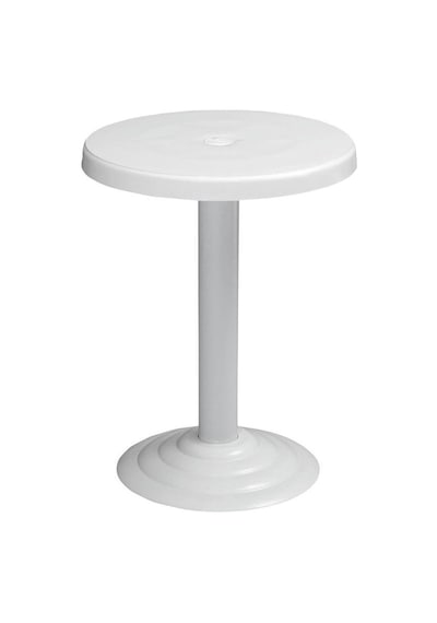 Omnipazar Mt-gf401a Beyaz Medio Bahçe Balkon Sehpa Ø50 Cm