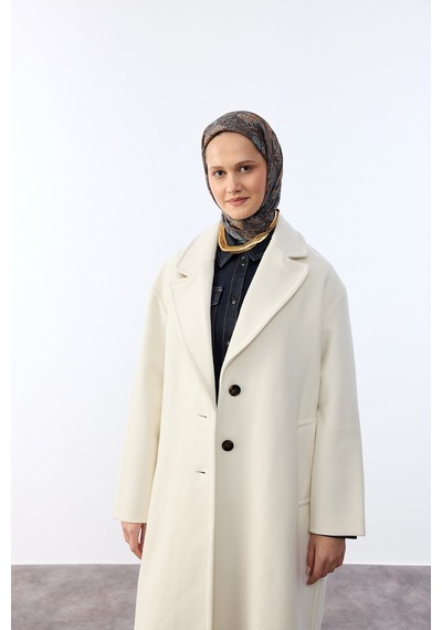 Mirsoy Scarf Lavin Desen Eşarp Koyu Kahve