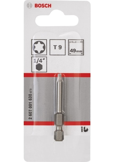 Bosch T9 49 Mm 1'li Torx Bits Uç Extrahard 2607001630