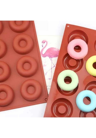 Çikolata Kalıbı - Silikon - Donut Çok Renkli