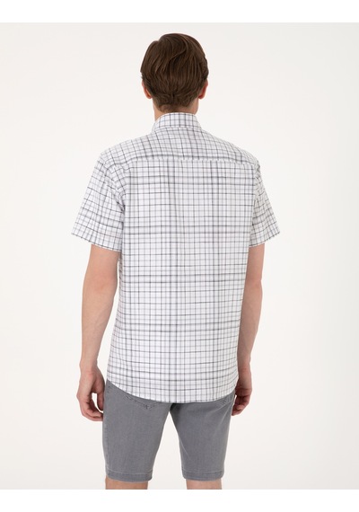 Pierre Cardin Erkek Gri Gömlek Kısa Kollu 50303387-vr024 Gri