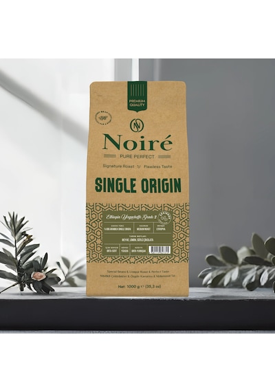 Noire Ethiopia Yirgacheffe Grade 2 1000g %100 Arabica Single Origin Çekirdek
