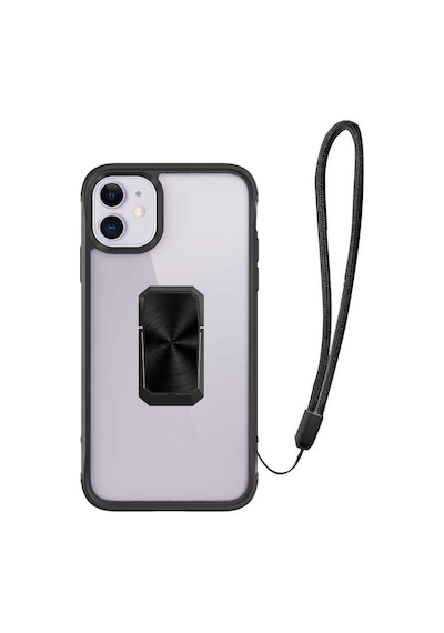 Apple Uyumlu iPhone 11 Kılıf Zore V-bax Kapak Siyah
