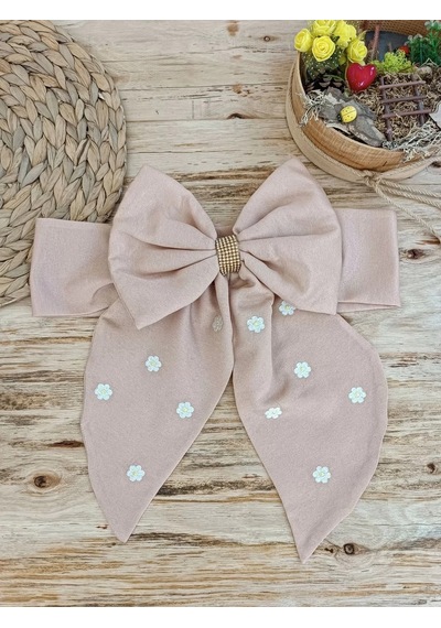 Yenidoğan Papatya Desenli Trilüks Unisex Kundak Bebek Battaniyesi Kahverengi Çok Renkli