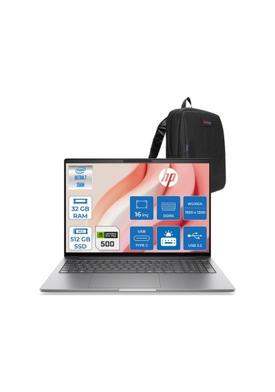 HP Zbook 8 G2i DN5Z2EAF12 Ultra 7 356H 32 GB 512 GB SSD RTXPRO500 14" Free Dos Dizüstü Bilgisayar + Çanta