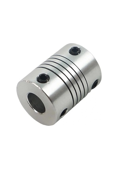 6.35x8mm Esnek Kaplin Alüminyum 3d Yazıcı Cnc Uyumlu
