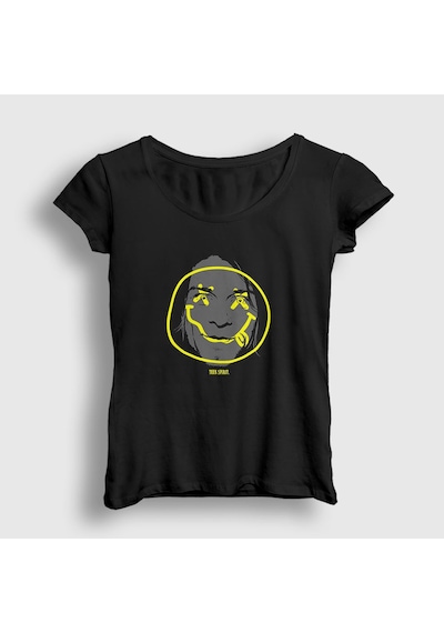Presmono Kadın Teen Spirit Nirvana Kurt Cobain T-shirt Siyah