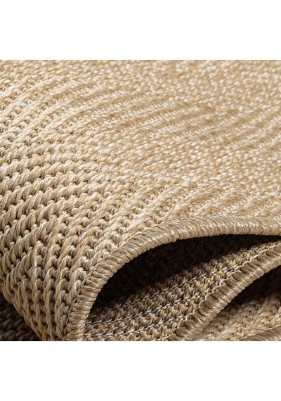 Düz Bej Kılçık Desenli Modern Halı - L665bjbo Kahve