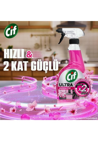 Ultra Anında Etki Sakura Kir Ve Yağ Sökücü 1000 Ml