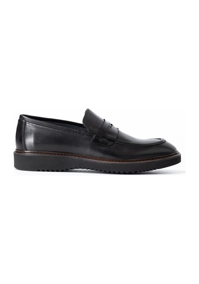 Black Bambi Klasik Ayakkabı Erkek Ka-26y-c4650 John May Casual Shoe Siyah