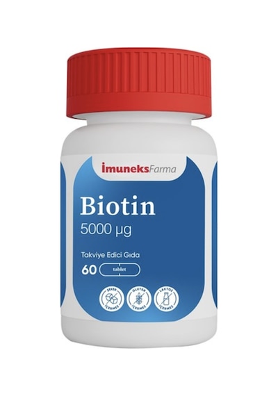İmuneks Farma Biotin 5000 Mcg 60 Tablet