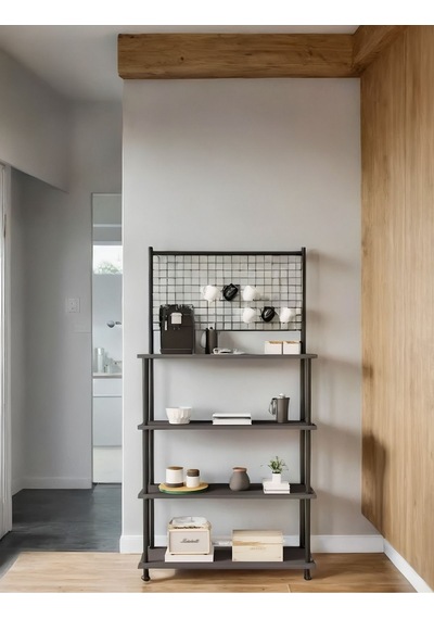 Çevir Kur Antrasit 4 Raflı Kahve Köşesi Dolabı Mutfak Düzenleyici, Stand, 71x167x35 Cm Antrasit Çevir Kur Antrasit 4 Raflı Kahve Köşesi Dolabı Mutfak Düzenleyici, Stand, 71x167x35 Cm Antrasit