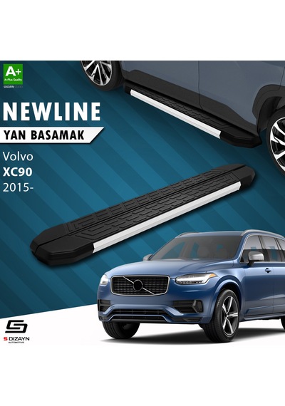 S-dizayn Volvo Xc90 2 Newline Aluminyum Yan Basamak 193 Cm 2015 Üzeri A+ Kalite