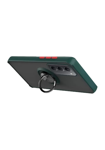 Newface Xiaomi Redmi 15 4g Montreal Yüzüklü Silikon Kapak - Yeşil