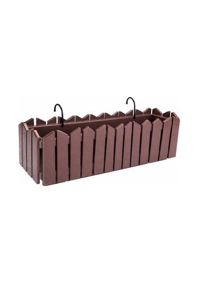 Omnipazar Ozn-616 Efes Askılı Balkon Saksı Takımı 9 Litre No:2 Kahverengi