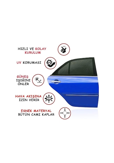 Ayrex Luti Concept Oto Yan Cam Güneşlik Anne Bebek Emzirme Araba Kapı Camı Perdesi Çocuk Koruyucu Araba Sineklik Ö Genel