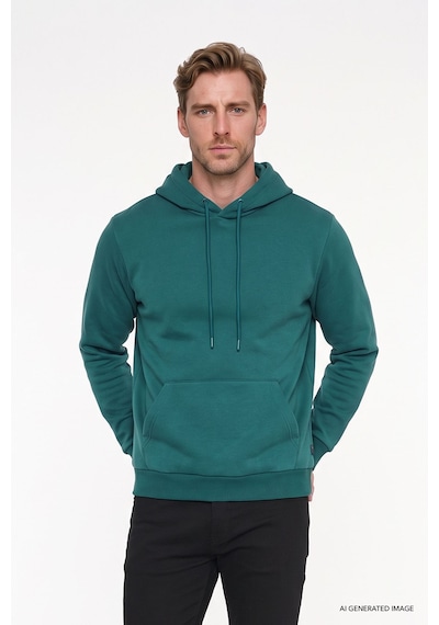 AC&Co / Altınyıldız Classics Erkek Koyu Yeşil Standart Fit Normal Kesim Kapüşonlu Kanguru Cepli Pamuklu Sweatshirt Koyu Yeşil AC&Co / Altınyıldız Classics Erkek Koyu Yeşil Standart Fit Normal Kesim Kapüşonlu Kanguru Cepli Pamuklu Sweatshirt Koyu Yeşil