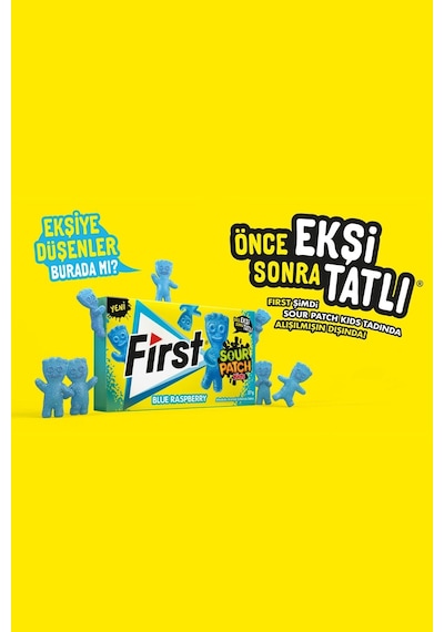 First Spk Ahududu Aromalı Sakız 27 Gr - 12 Adet