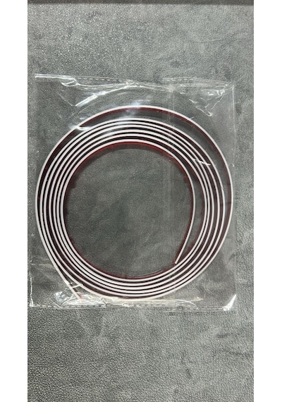 Beyaz Yapışkanlı 1 Adet 0.8mm X 280cm Duvar,panel Mobilya Kenar Tablo Süpürgelik Şeridi Çıta