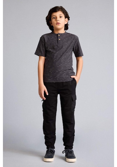 Defacto Oversıze Pantolon Erkek Çocuk G9733a826spbk81 Siyah-bk81