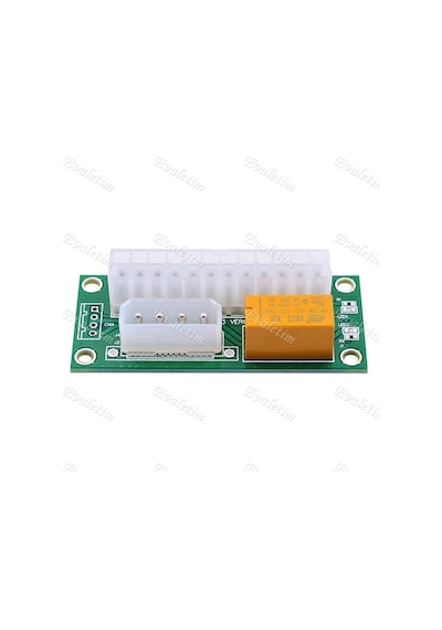Power Atx Dual Psu Fan Çoklayıcı Kablosu 24 Pin 4326P Adaptör