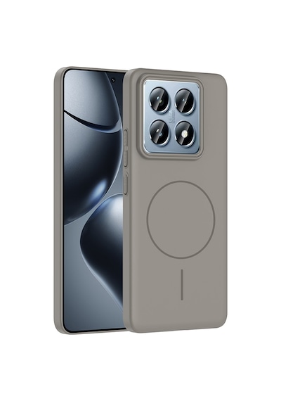 Xiaomi 14t Pro Kılıf İnce Magsafe Kamera Yükseltili Yumuşak Silikon Pazarplus Lacivert