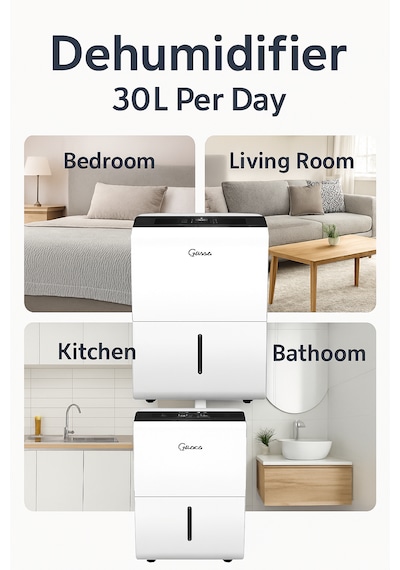 Midea Nem Alma Cihazı 30 Litre 73 Metre Kare Beyaz