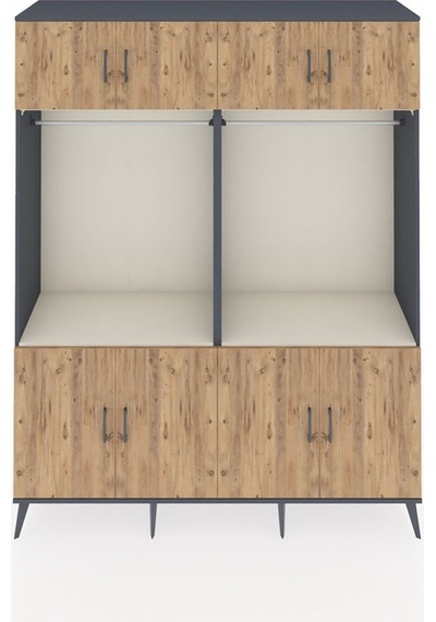 Hyperion Gardrop 10 Raflı 8 Kapaklı 2 Askılı 176x44x221 Antrasit-çam/aytaşı Çam/aytaşı Hyperion Gardrop 10 Raflı 8 Kapaklı 2 Askılı 176x44x221 Antrasit-çam/aytaşı Çam/aytaşı