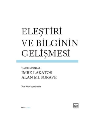 Eleştiri ve Bilginin Gelişmesi- İthaki Yayınları