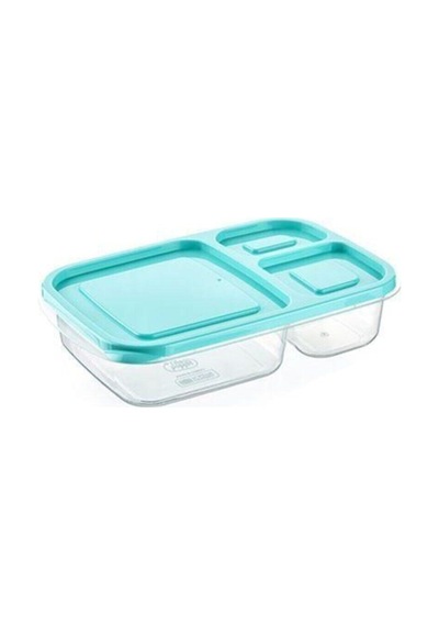 3 Bölmeli Sefer Tası Pratik Kolay Gıda Diyet Saklama Erzak Kabı Plastik Pembe Diğer