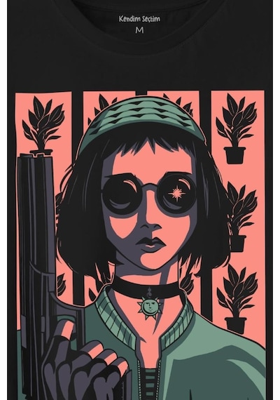 Mathilda Leon Sevginin Gücü Leon The Professional Film Baskılı Tişört Unisex T-shirt 001