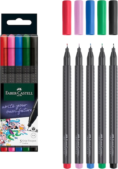 Faber Castell Grip Finepen Renkli Kalem 5 Renk
