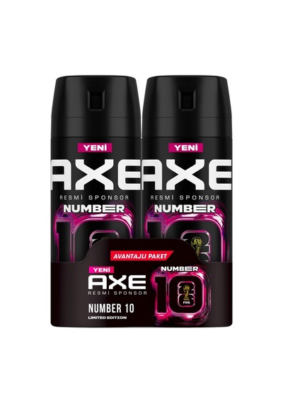Axe Number 10 Deodorant Avantajlı Paket 2 X 150 Ml 4 Adet