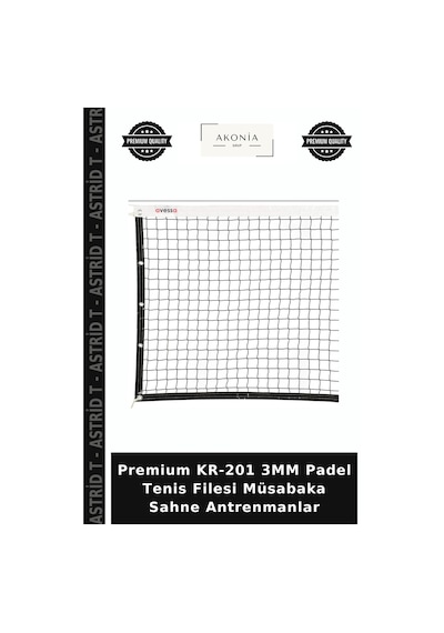 Premium Kr-201 3mm Padel Tenis Filesi Müsabaka Sahne Antrenmanlar Diğer