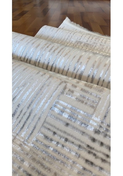 Denf Home Pamuk Taban Yumuşak Doku Özel Kesim Modern Salon Koridor Oturma Mutfak Halısı Kilim Yolluk Tycedd8b2790a423866804500 Gri