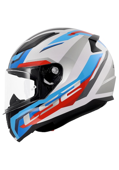 Ls2 Rapıd 2 Hyper Full Face Motosiklet Kaskı Beyaz - Mavi  - Kırmızı