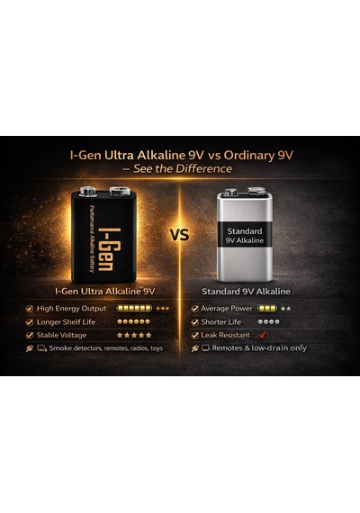 I-gen 6lr61 Ultra Alkalin 9 Volt Pil 9v Kare Pil 1 Adet