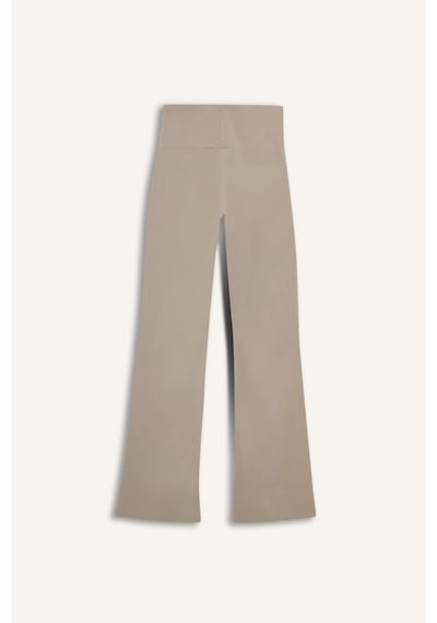 Defacto Yumuşak Dokulu İspanyol Paça Pantolon-fall İn Love Loungewear F7872ax25wnbg691 Bej