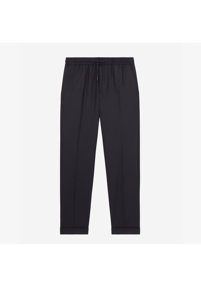 The Kooples Erkek Siyah Yün Karışımlı Pantolon