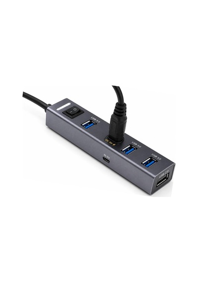Usb Type-c 3.1 Gen1 Hub 4 Port 5 Gbps Gri Tu360 Evimdeyokyok